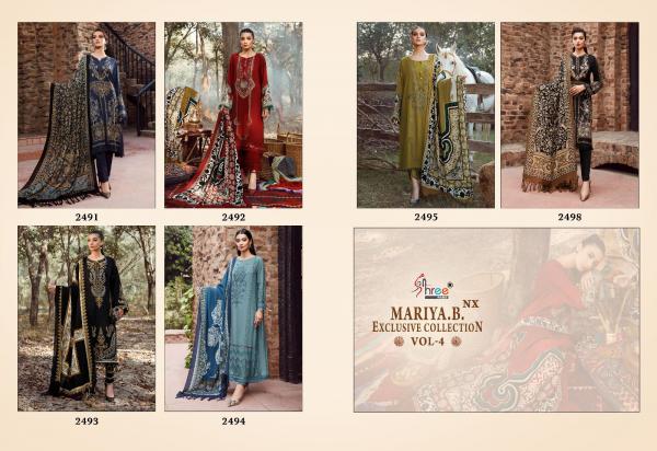 Shree Mariya B Exclusive Collection Vol 4 Nx Chiffon Dupatta Pakistani Suits